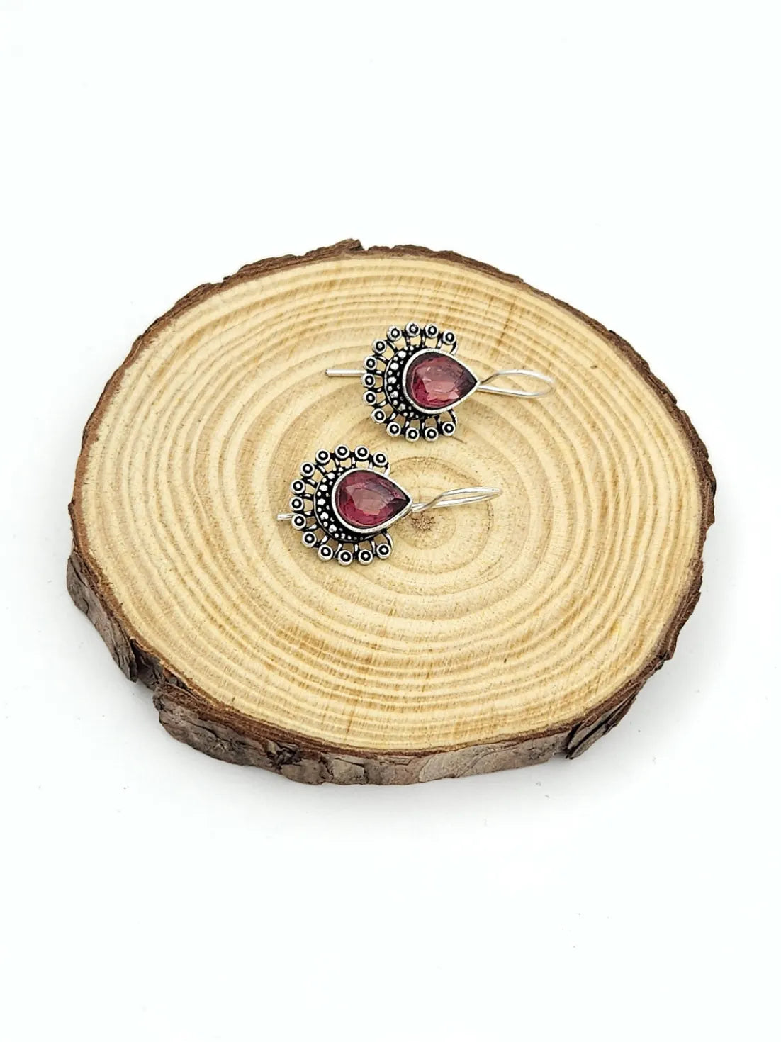 Peacock oxidised earrings