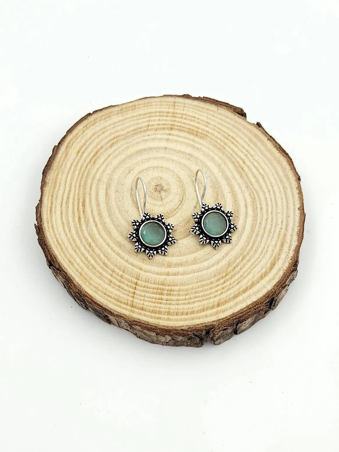 Snowflakes - aqua oxidised