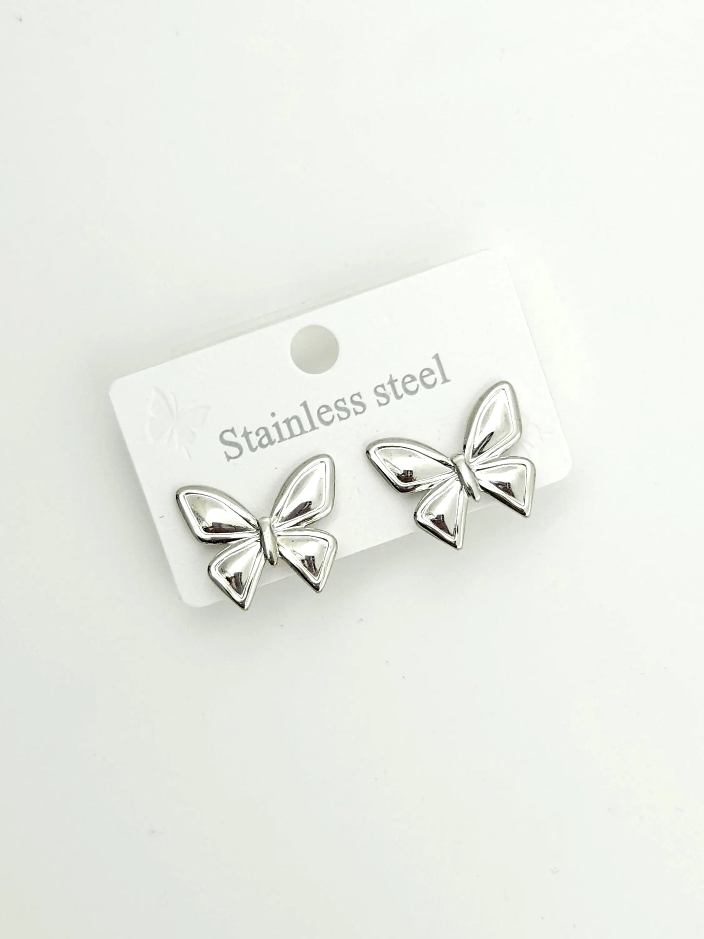 Butterfly silver - Statement earrings