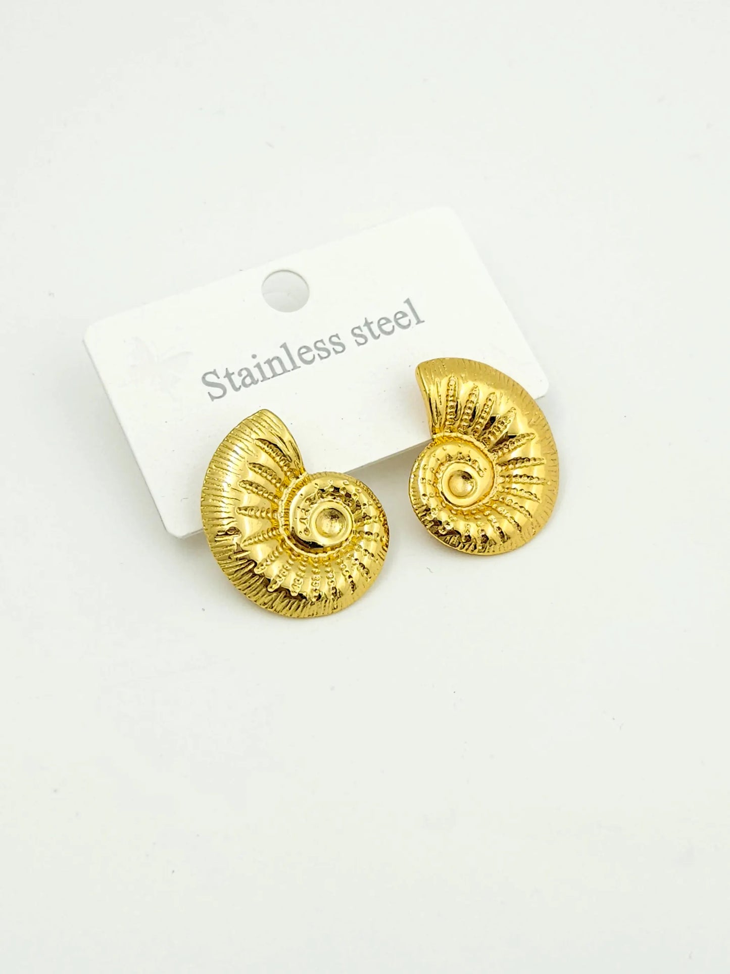 Shell statement earrings