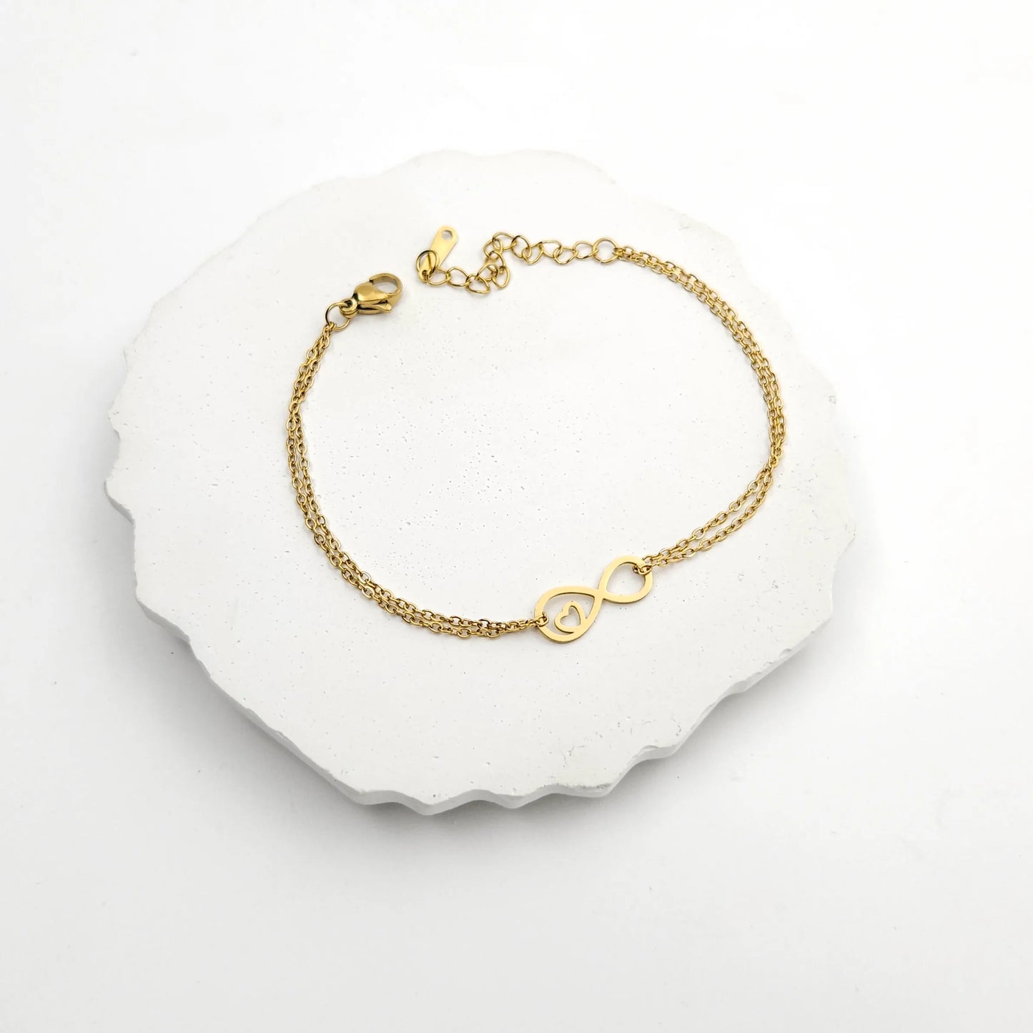 Infinity chain bracelet