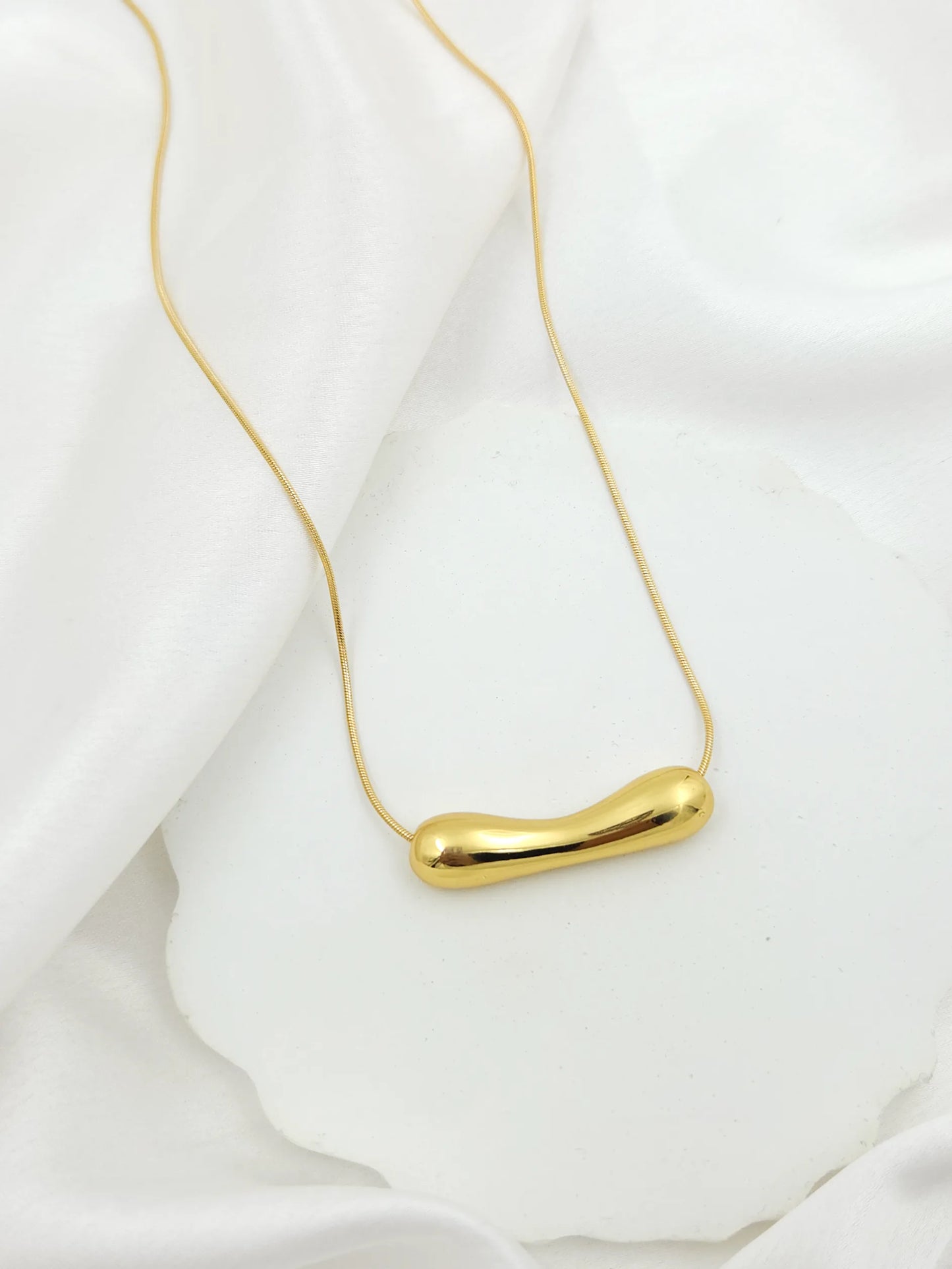 Women Chunky Waterproof Gold Necklace