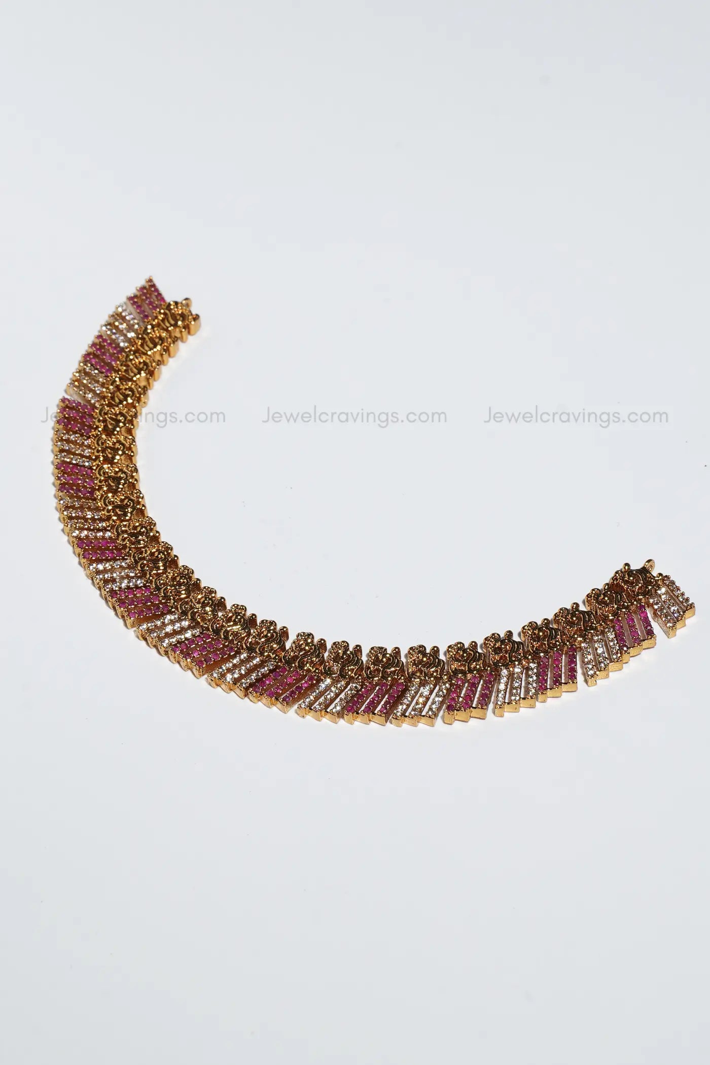 Sickle Sparkle Necklace with Jhumka