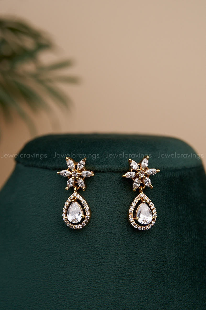 Starlit Drops Necklace with Earrings