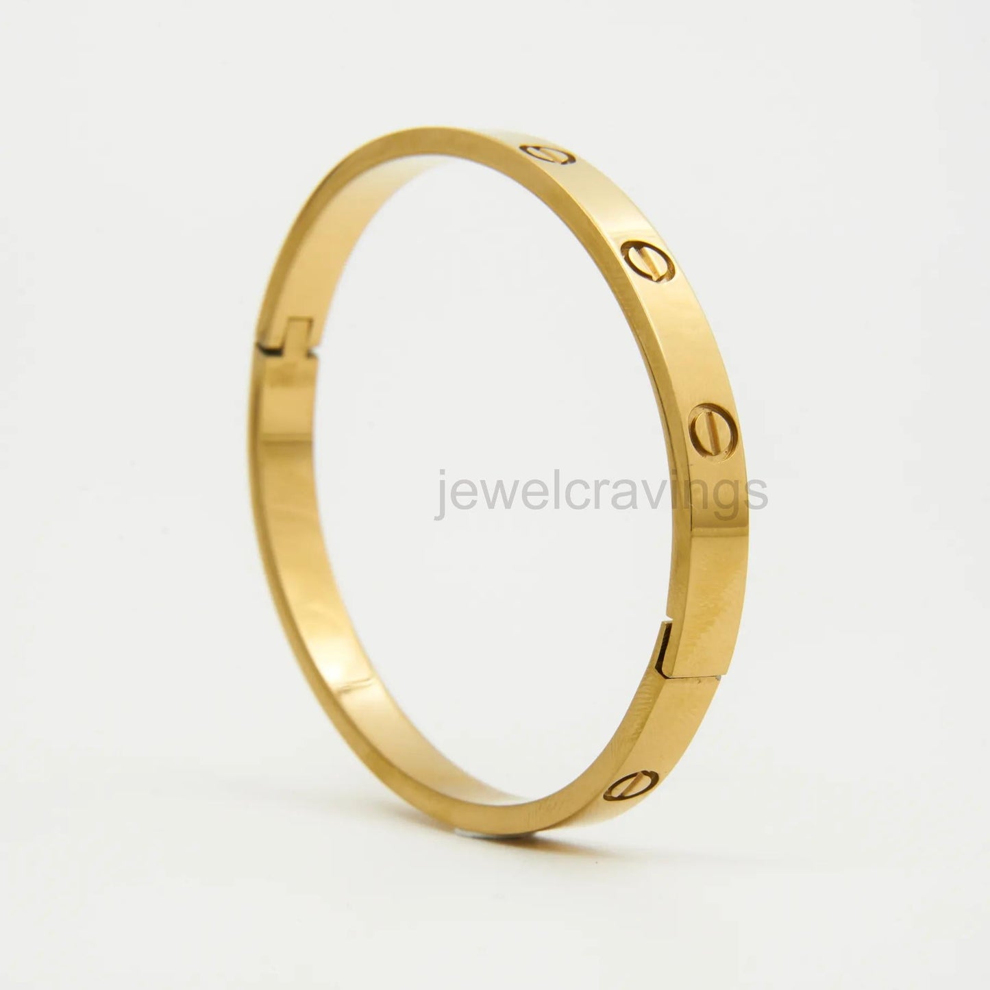 18K Gold Plated Classic Lock Bracelet – Cartier-Inspired Unisex Design for All Ages
