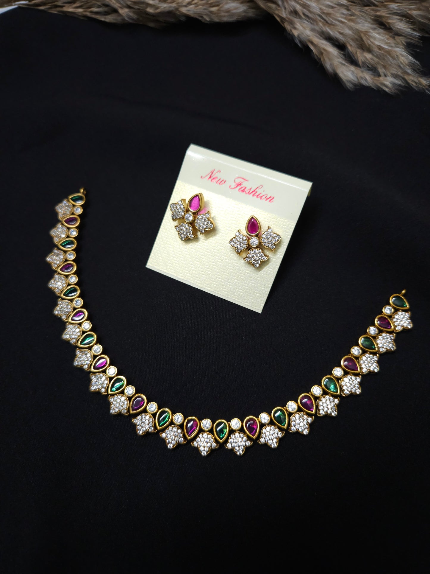Dewdrop AD Necklace with Earrings