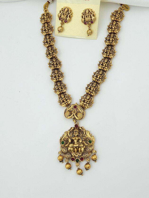 Pretty Traditional Lakshmi Mid Haram Set