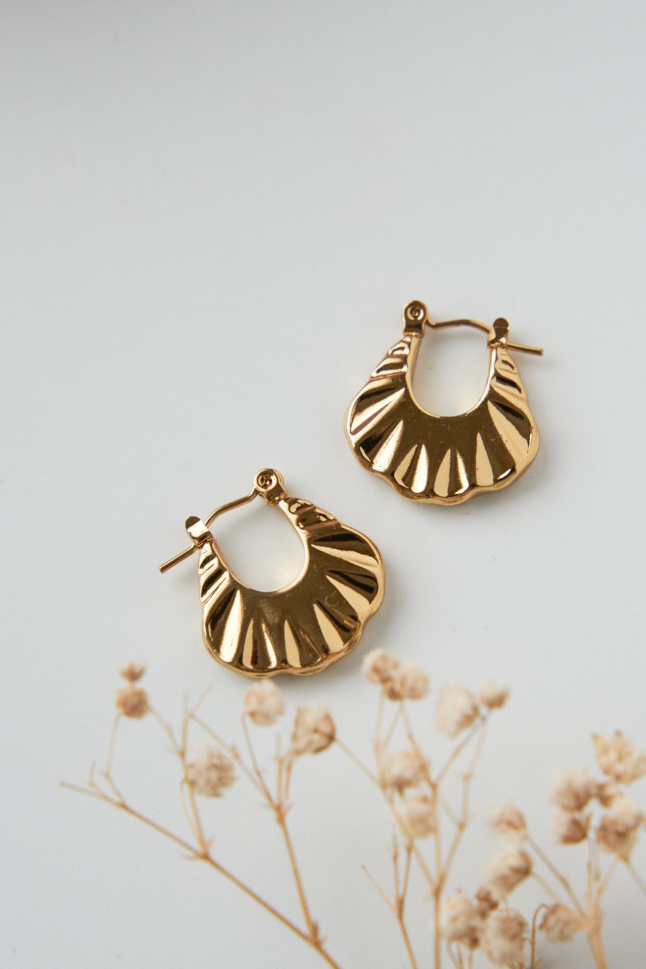 Mini stripe hoops
