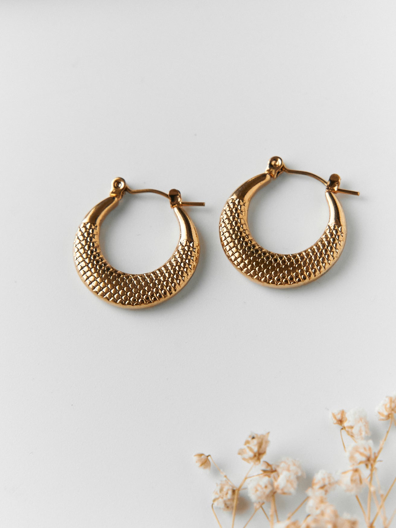 Round dotted hoops