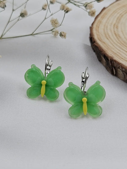 Daily Use Green Butterfly Western Studs