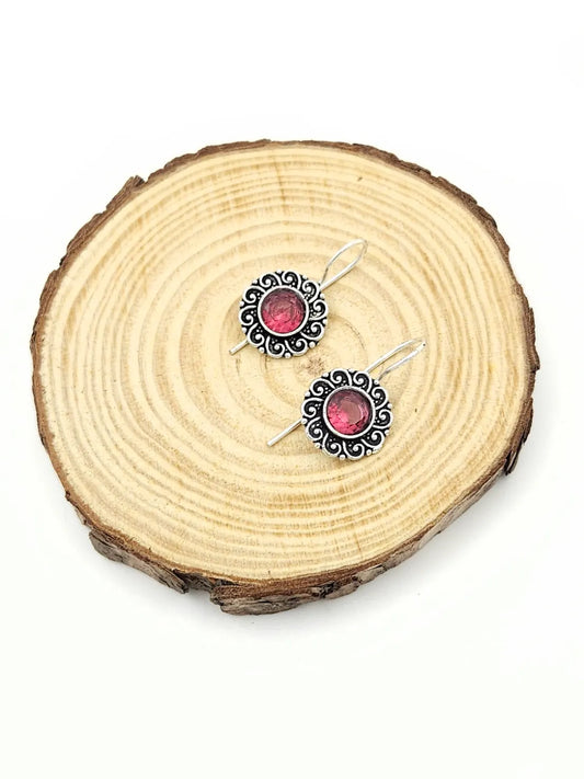Rangoli - red oxidised
