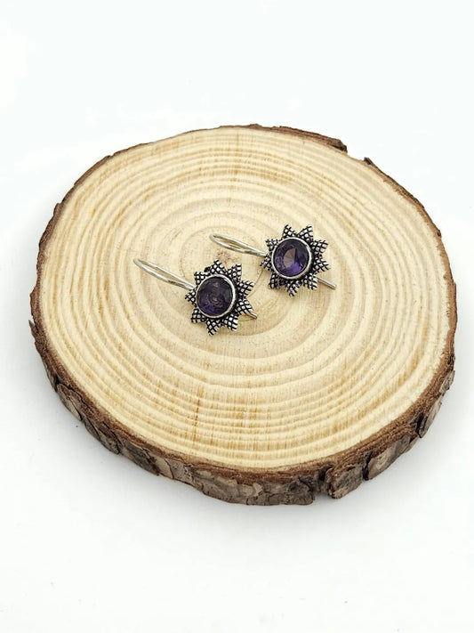 Snowflakes - Purple oxidised