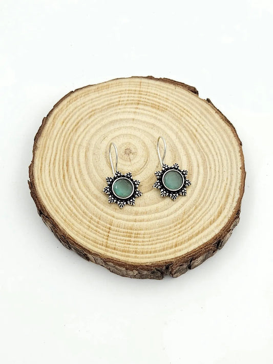 Snowflakes - aqua oxidised