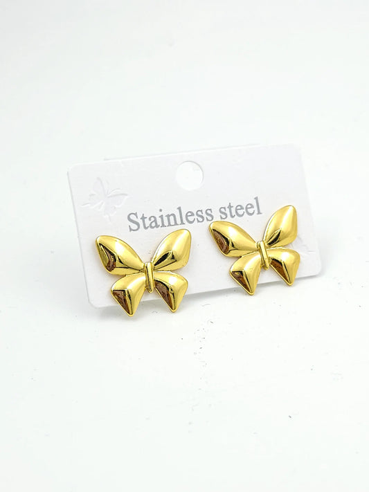 Butterfly gold - statement earrings