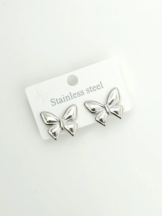Butterfly silver - Statement earrings