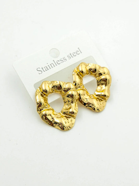 Oval anti-tarnish stud