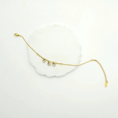 Triple Hearts chain bracelet