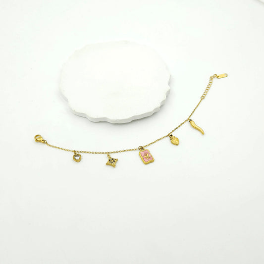 Charms chain bracelet