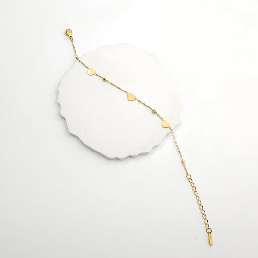 Golden Heart chain bracelet