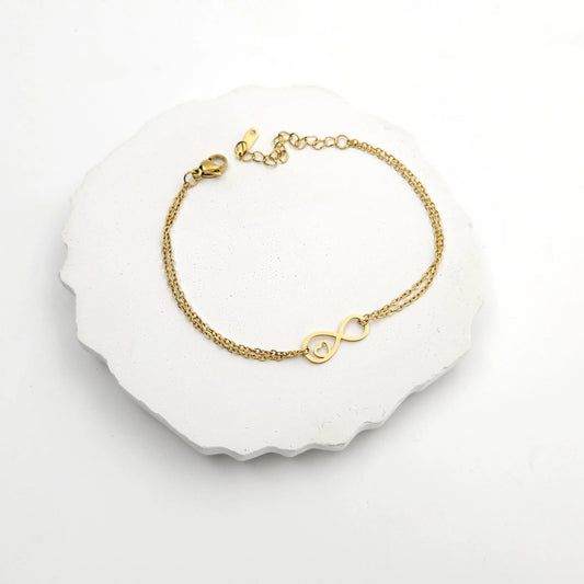 Infinity chain bracelet