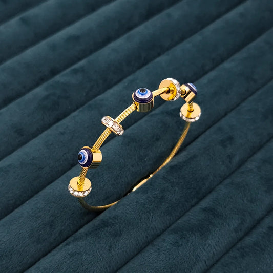 Evil eye baby bangle bracelet (Mini)