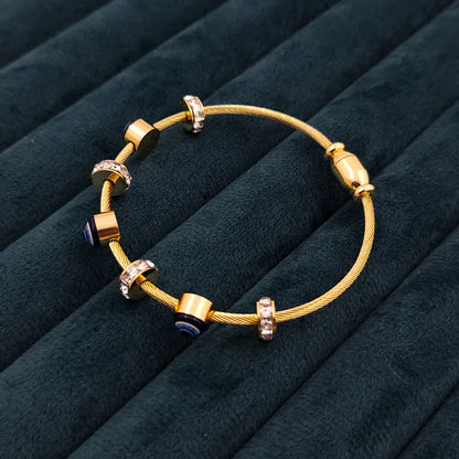 Evil eye baby bangle bracelet (Mini)