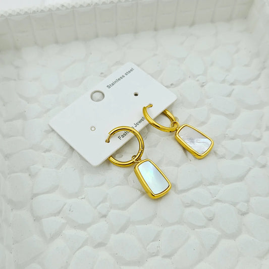 2 in 1 Mother of pearl earrings