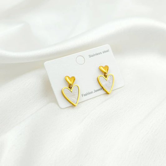 Mother of pearl - gold heart