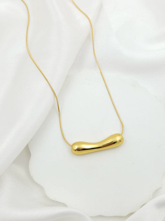 Women Chunky Waterproof Gold Necklace