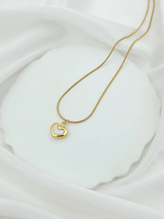 Mini Heart 2 in 1 Mother of Pearl Pendant Necklace