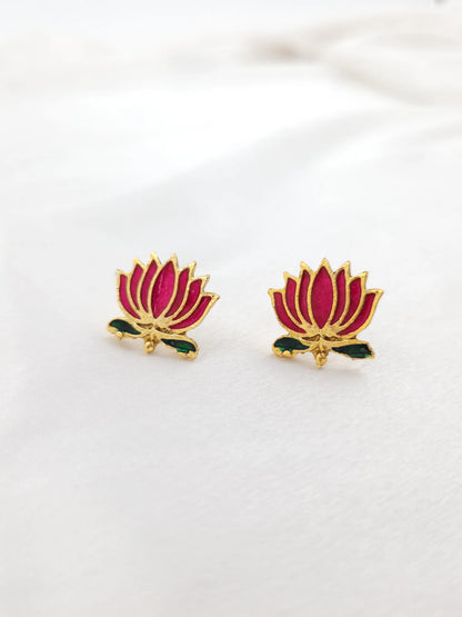 Lotus Motif Necklace Set