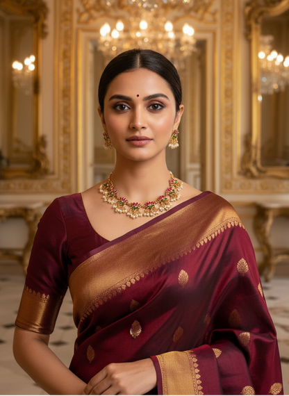 Pearly Dancing Lotus Necklace with Earrings