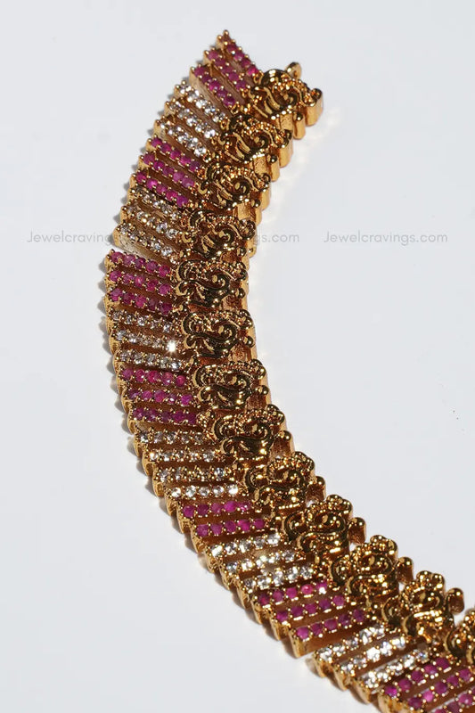 Sickle Sparkle Necklace with Jhumka