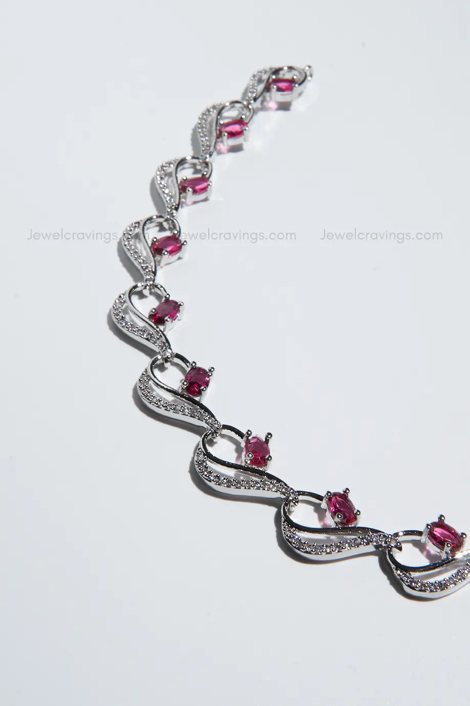 Elegant Silver American Diamond Necklace with Earrings