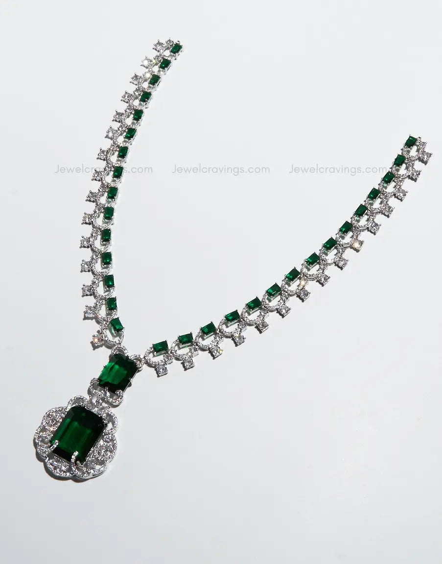 Nita Ambani Grand American Diamond Necklace with Earrings