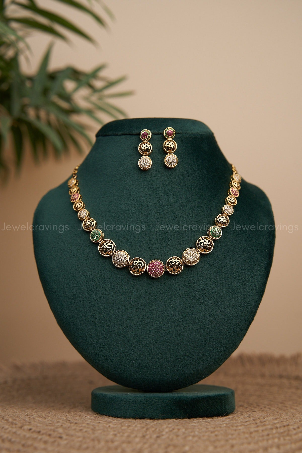 Moon-lite Necklace with Earrings