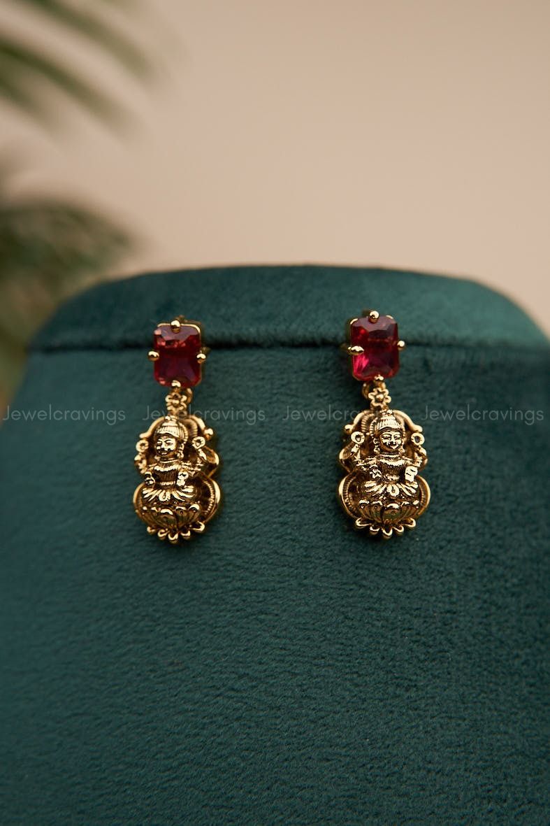 Antique Lakshmi Necklace with Earrings