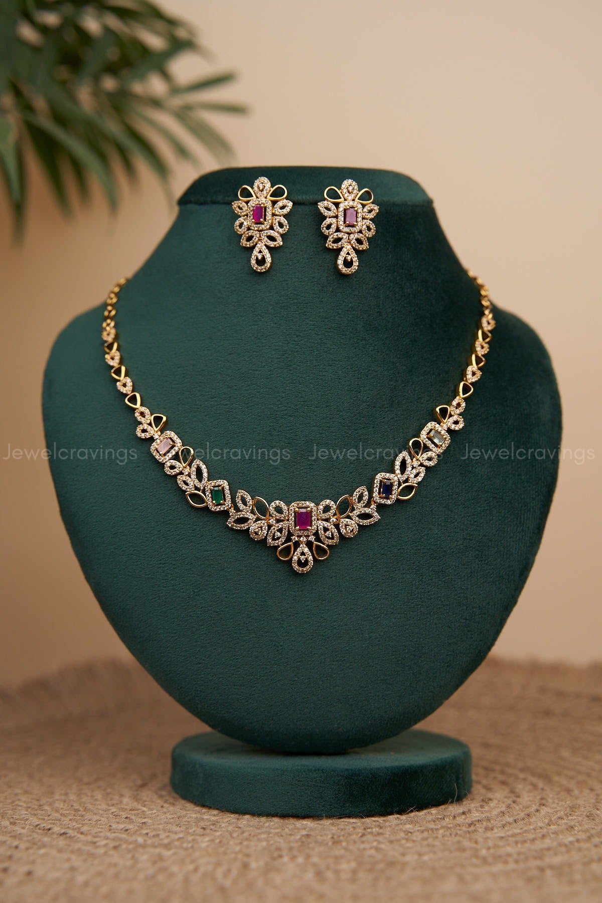 Mystic Gem Necklace with Earrings