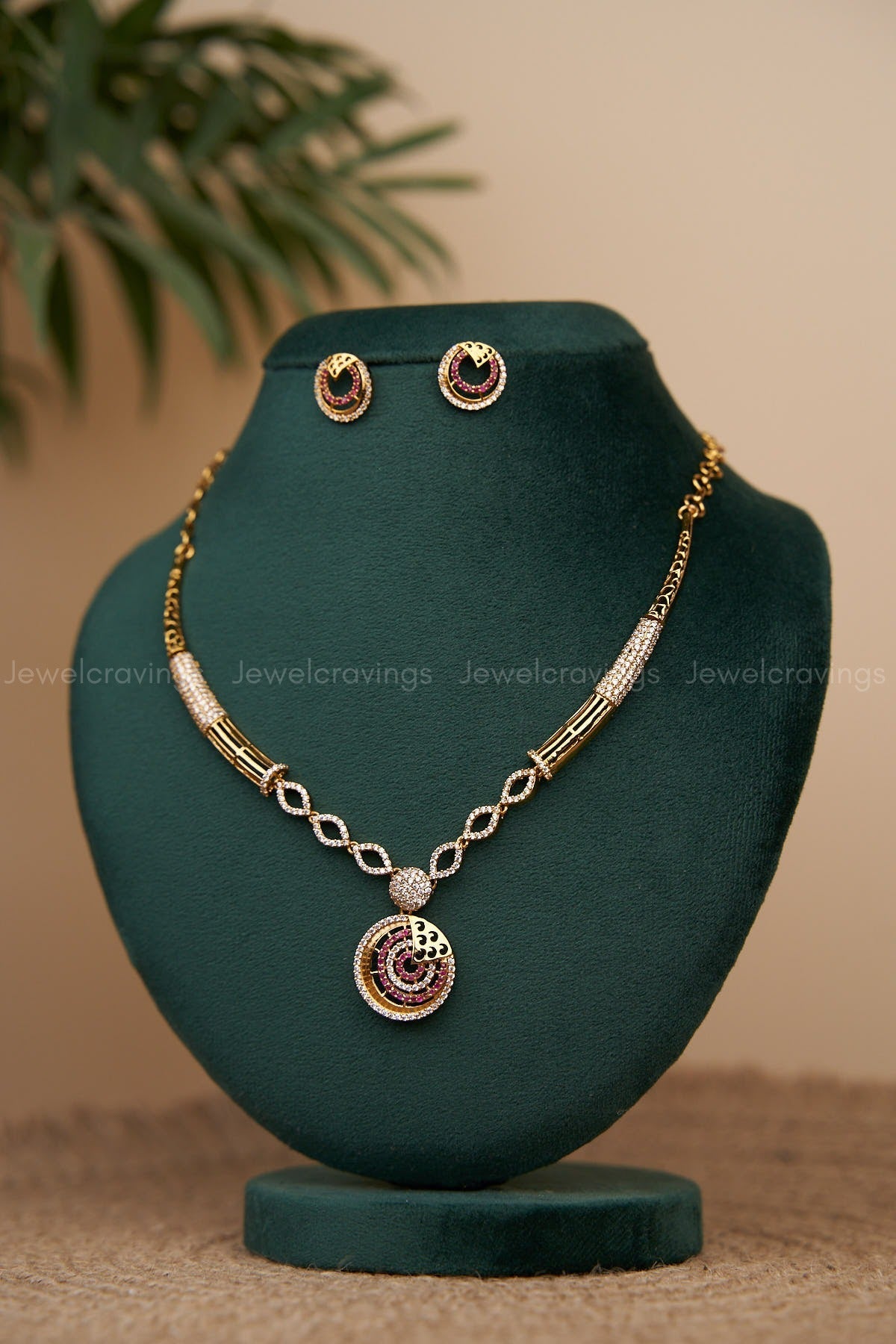 Moon Delight Necklace with Earrings