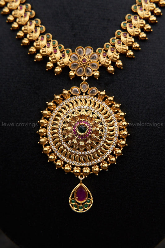 Chandi Antique Necklace with Earrings