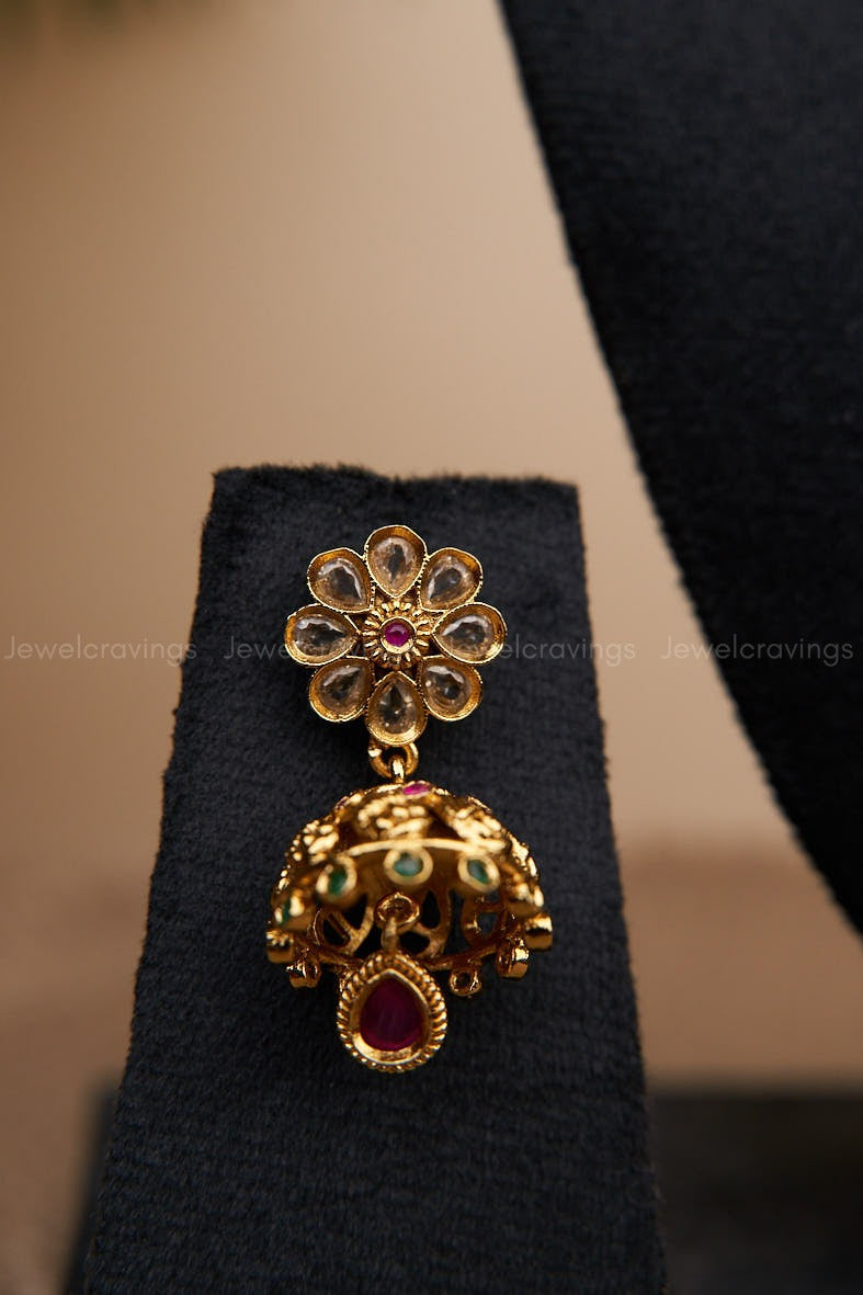 Chandi Antique Necklace with Earrings