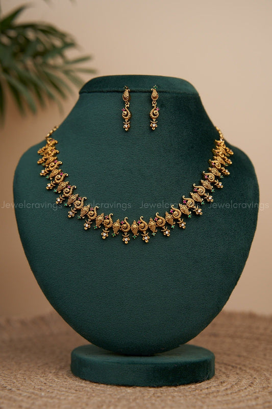 Sita Antique Necklace with Earrings