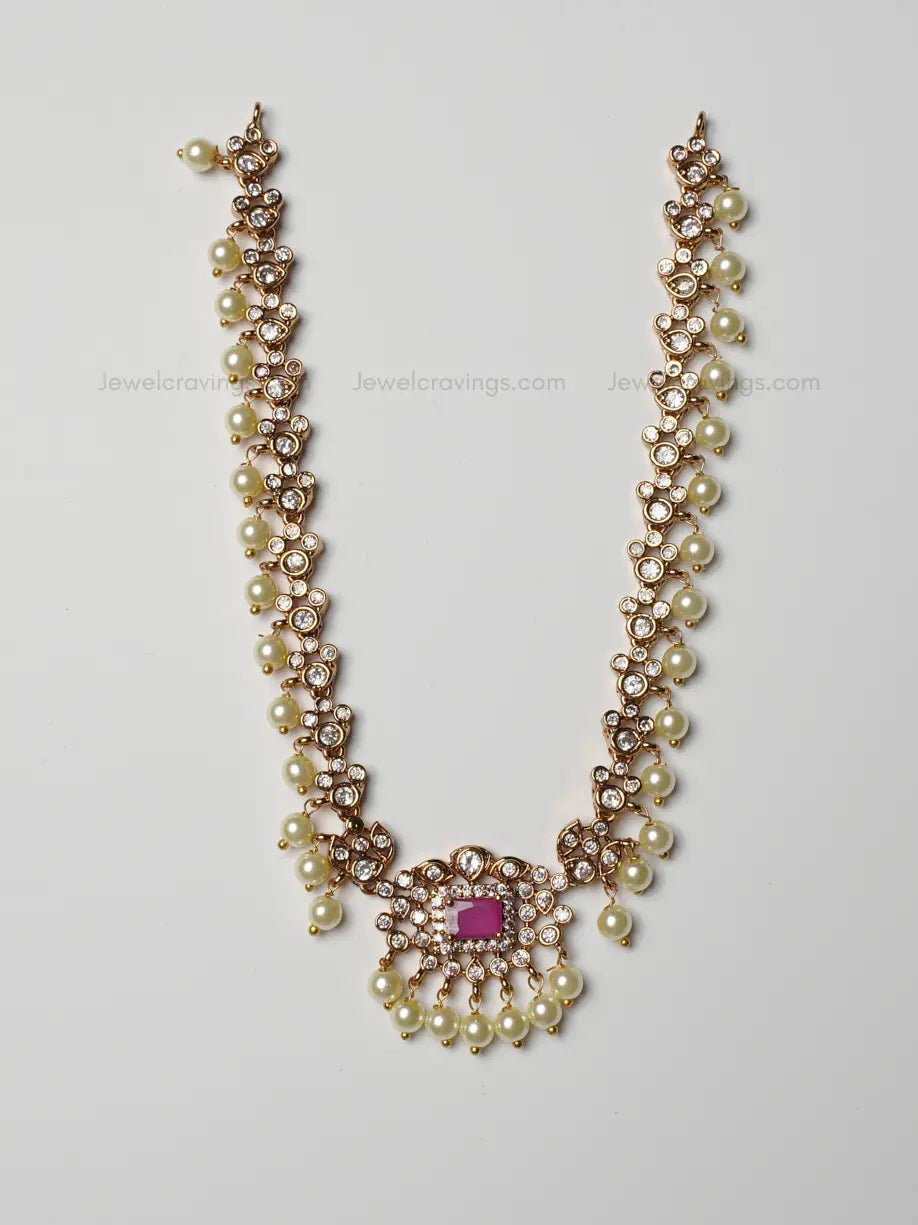 Pearl Overload Antique Necklace with Earrings