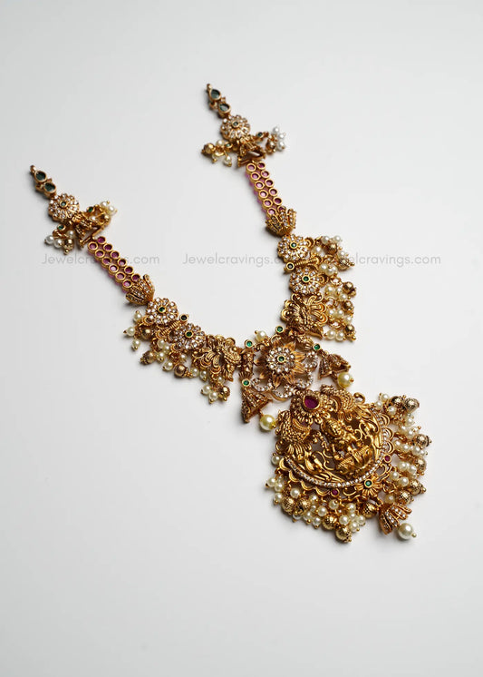 Pearly Mini Haaram with Earrings