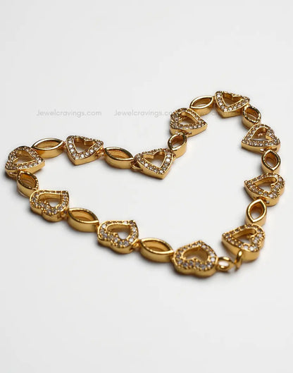 Heart of Gold Necklace with Earrings