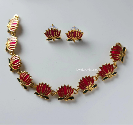 Lotus 🪷 necklace set