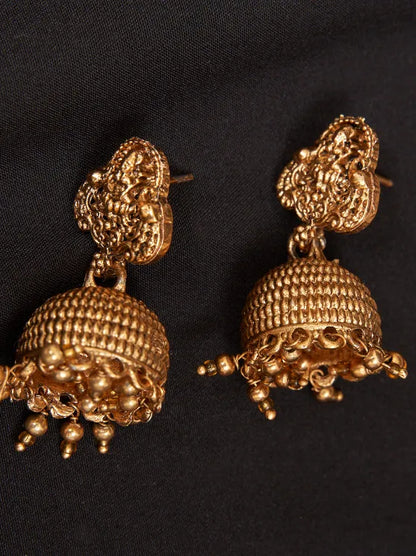 Antique Lakshmi Goddess with Peacock Necklace Set