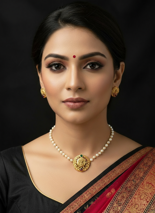 Single line Pearl Choker