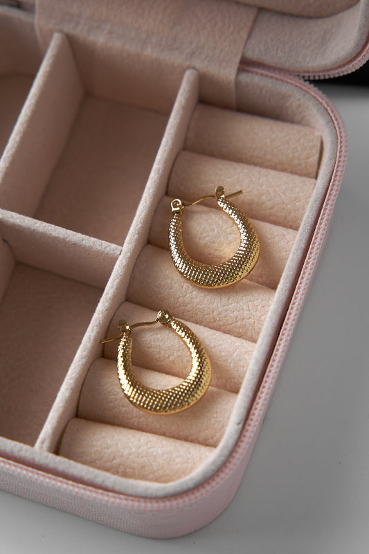 Oval dots hoops