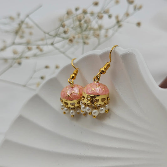 Peach Pearl Mini Sized Jumkas